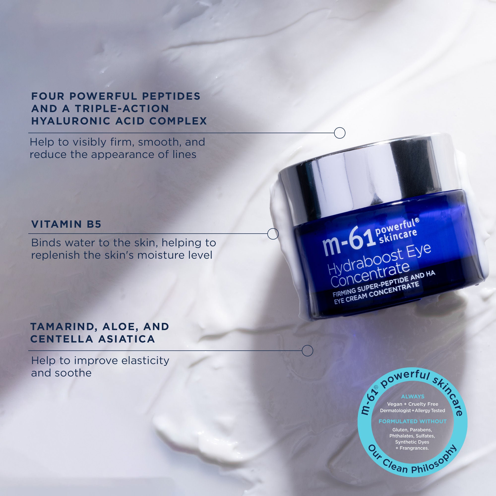 HydraBoost Eye Concentrate for Dark Circles & Puffiness – Anti-Aging Eye Cream for Wrinkles & Fine Lines – Hydrating Under Eye Treatment for Men & Women – Perfect for Night Routine & Travel Skincare
