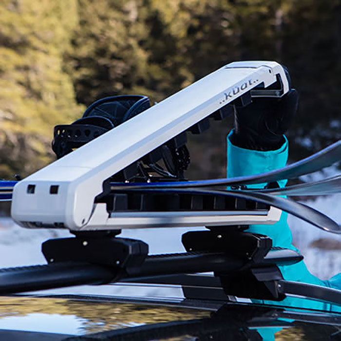 Kuat Grip 4 Ski and Snowboard Rack - Heavy Duty Roof Mount Carrier for Winter Sports Gear - Perfect for SUVs, Trucks & Crossovers