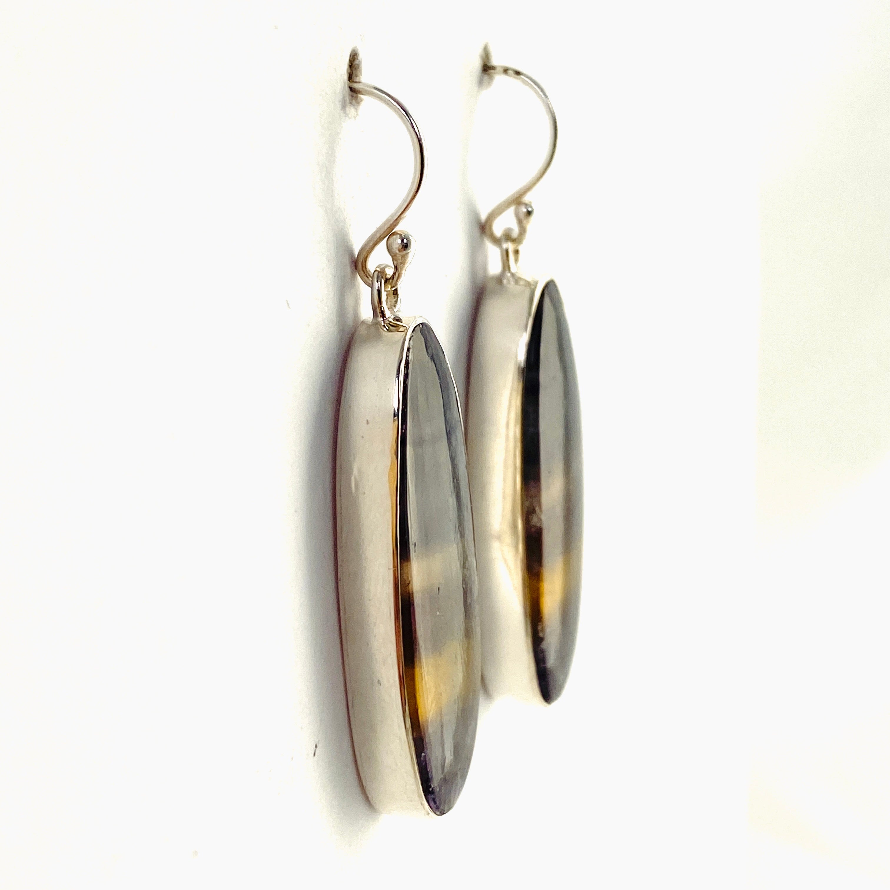 Natural Fluorite Oval Cabochon Earrings - Handmade Gemstone Jewelry for Women | Perfect for Gift Giving, Weddings & Special Occasions