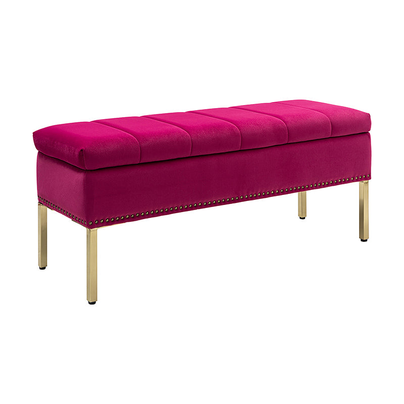 Egmund Upholstered Flip Top Storage Bench - Stylish Ottoman with Hidden Storage for Bedroom, Living Room & Entryway - Perfect for Home Organization & Extra Seating