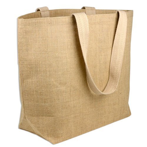 Eco-Friendly Jute Burlap Grocery Shopping Tote Bag - Large Natural Reusable Tote for Groceries, Beach, Holidays & Farmers Market | Sustainable & Stylish by AK TRADING CO. | Perfect for Shopping, Picnics & Eco-Conscious Lifestyle