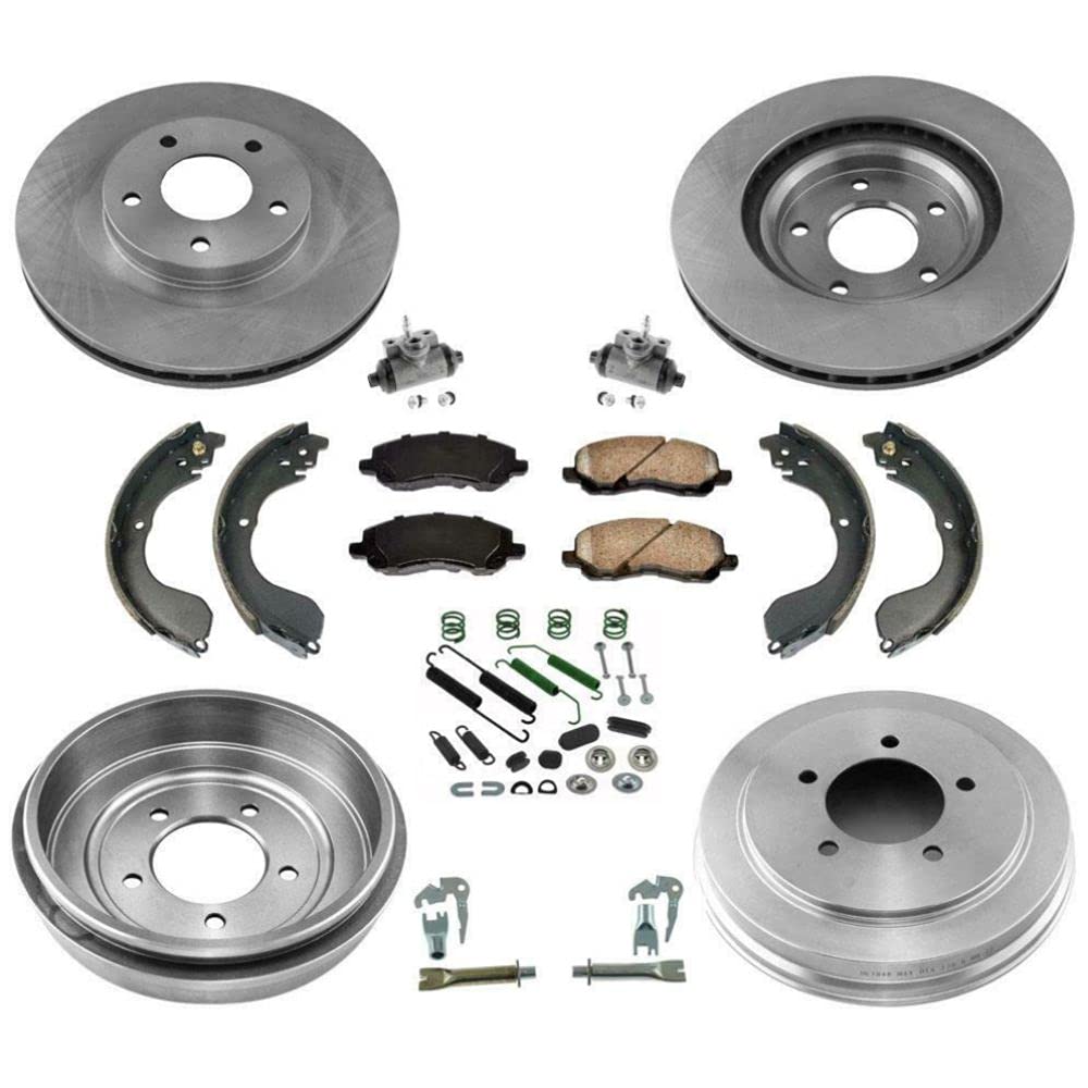 VioletLisa 6-Piece Brake Rotors, Drums, Shoes & Spring Hardware Kit - Compatible with 11pc 162578 | Durable Replacement for Smooth Braking Performance | Perfect for Car Maintenance & DIY Auto Repair