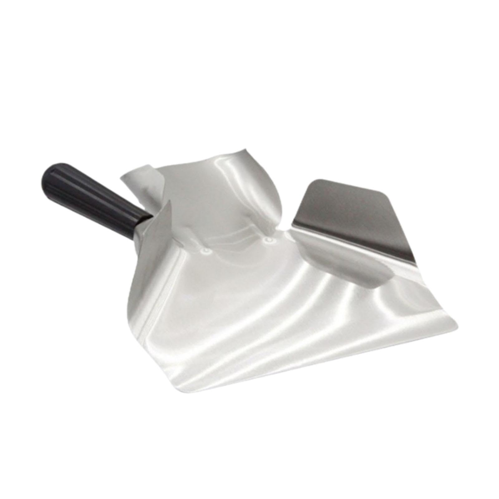 Stainless Steel French Fry Scoop & Popcorn Scooper - Right-Handed Quick Filling Tool for Snacks, Chips, and Fries | Perfect for Movie Nights, Fast Food Restaurants, and Home Kitchen Use