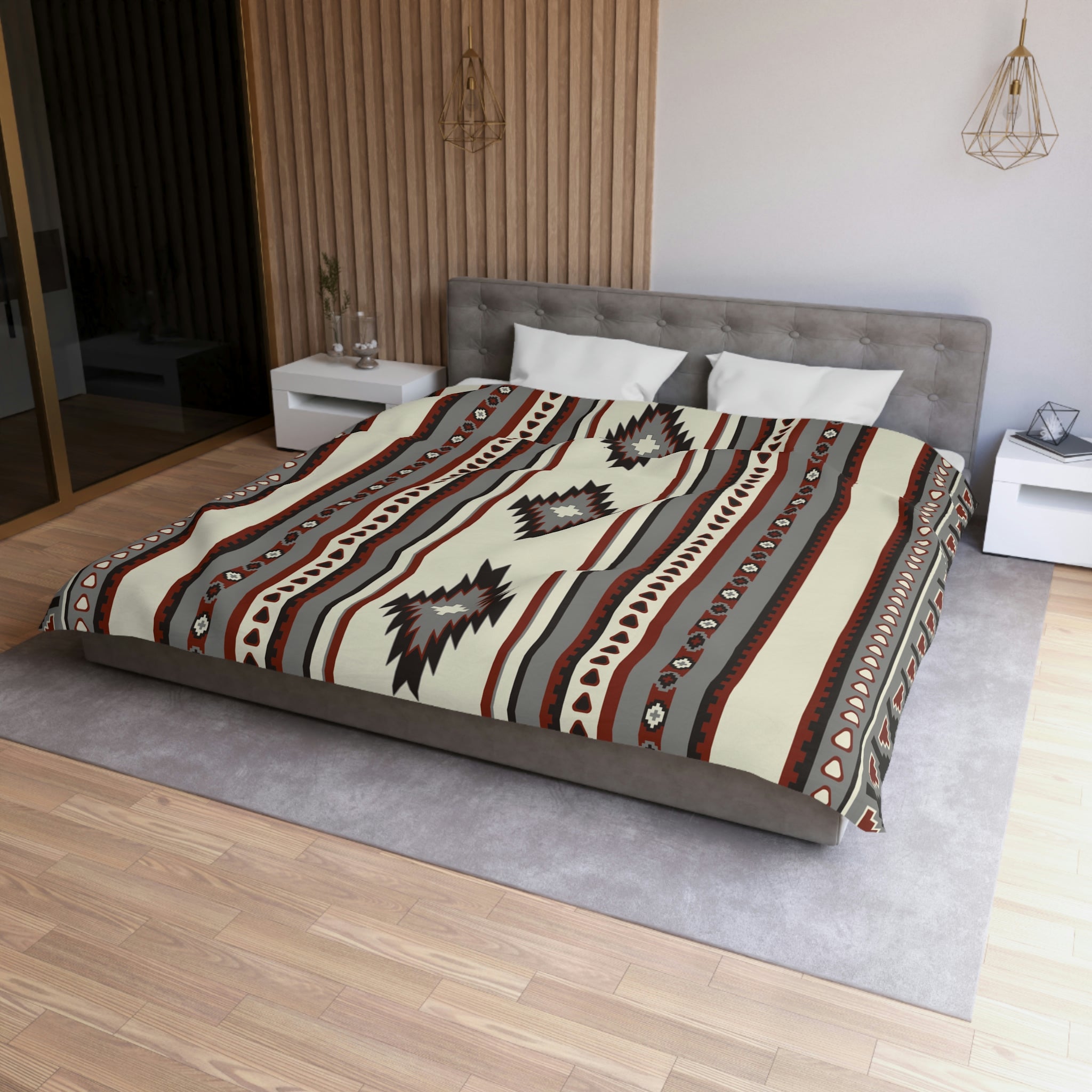 Spirit Canyon Microfiber Duvet Cover Set - Southwestern Style Bedding for Queen & Twin Beds | Soft & Breathable Bedroom Decor for Cozy Sleep & Southwestern Themed Rooms