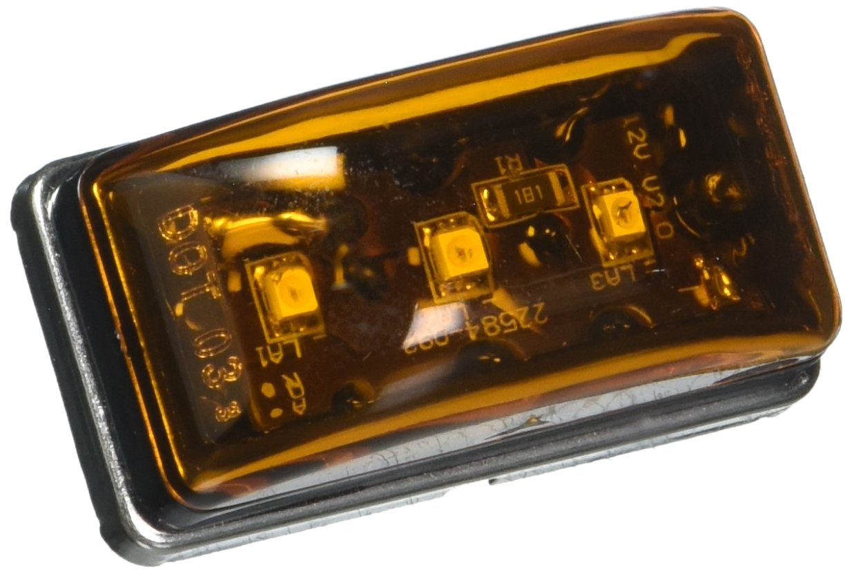 Optronics MCL95AS Amber LED Marker and Clearance Light - Heavy Duty Truck, Trailer, RV Lighting for Safety & Visibility