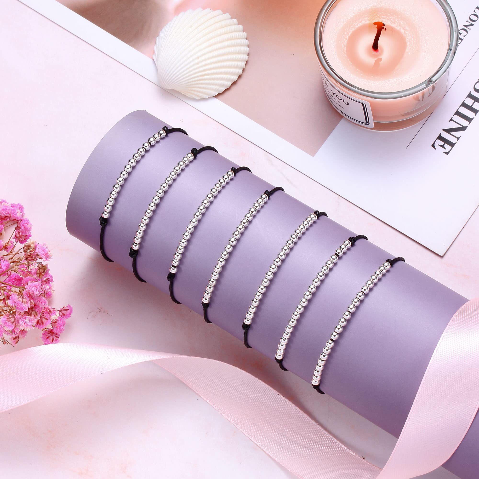 Adjustable Birthday Bracelet for Women & Teen Girls - Silver/Gold/Rose Gold Beaded Jewelry Gift for Daughter, Girlfriend, Wife, Sister & Best Friend - Perfect for Birthdays, Christmas & Special Occasions - Ideal for Everyday Wear, Parties & Gifting