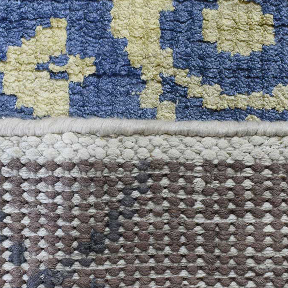 Hand Knotted Hypnotic Rug - Premium Bohemian Style Area Rug for Living Room, Bedroom, or Office Decor