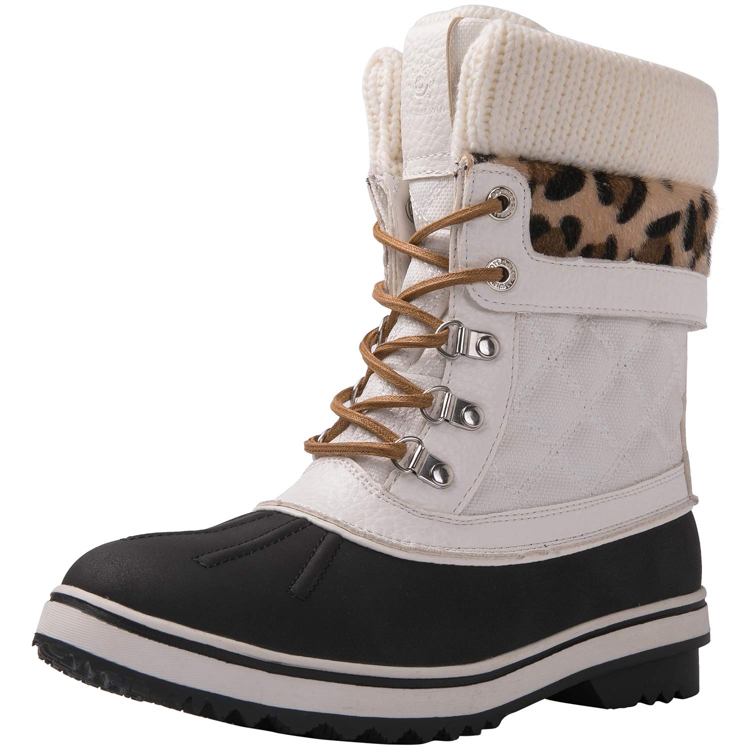 GLOBALWIN Women's Waterproof Winter Snow Boots - Warm Slip-Resistant Cold Weather Shoes for Hiking, Walking & Outdoor Activities