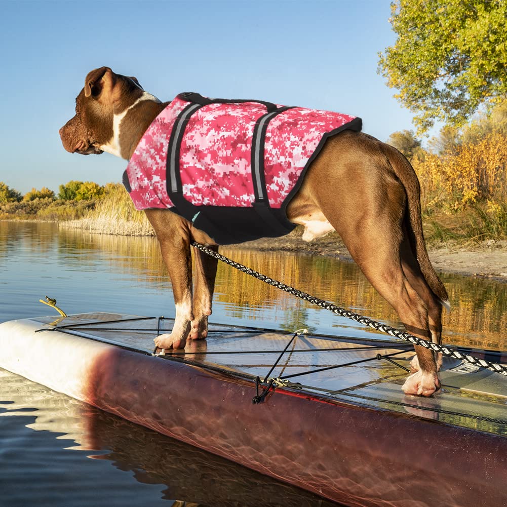 Doglay Dog Life Jacket - Adjustable Buoyancy Vest for Swimming & Boating with Reflective Stripes - Small/Medium/Large Dog Life Vest for Safety & Water Activities - Perfect for Beach, Pool & Boat Adventures