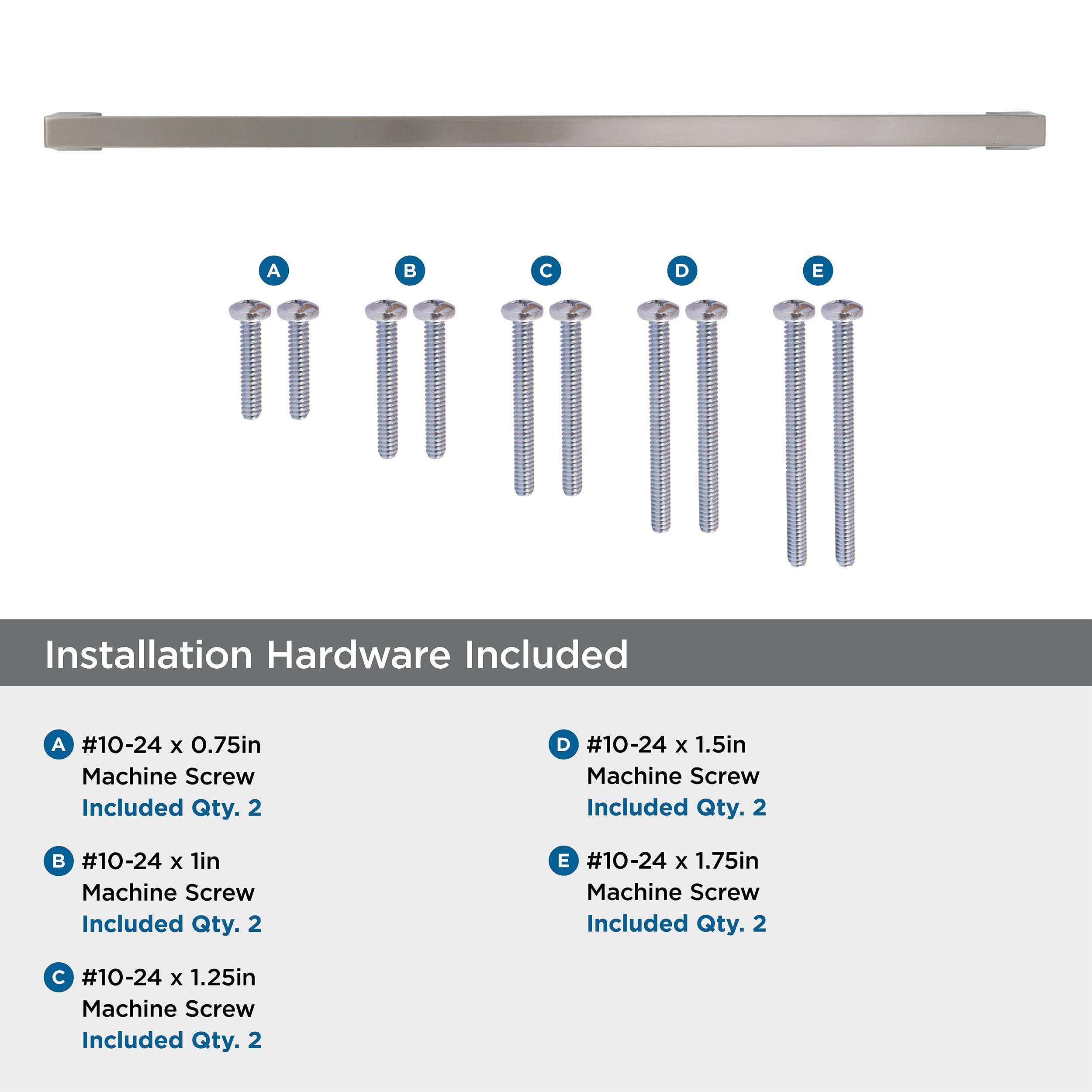 Amerock 18 Inch Satin Nickel Appliance Pull - 1 Pack Cabinet Hardware for Kitchen & Bathroom Drawers | Blackrock Drawer Handle | 457mm Center to Center | Modern Home Upgrade