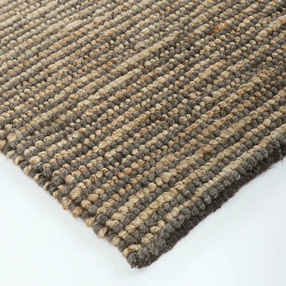 Premium Lima Smoke/Natural 160x230cm Soft Area Rug - Non-Slip Living Room Carpet for Bedroom, Dining Room & Home Decor