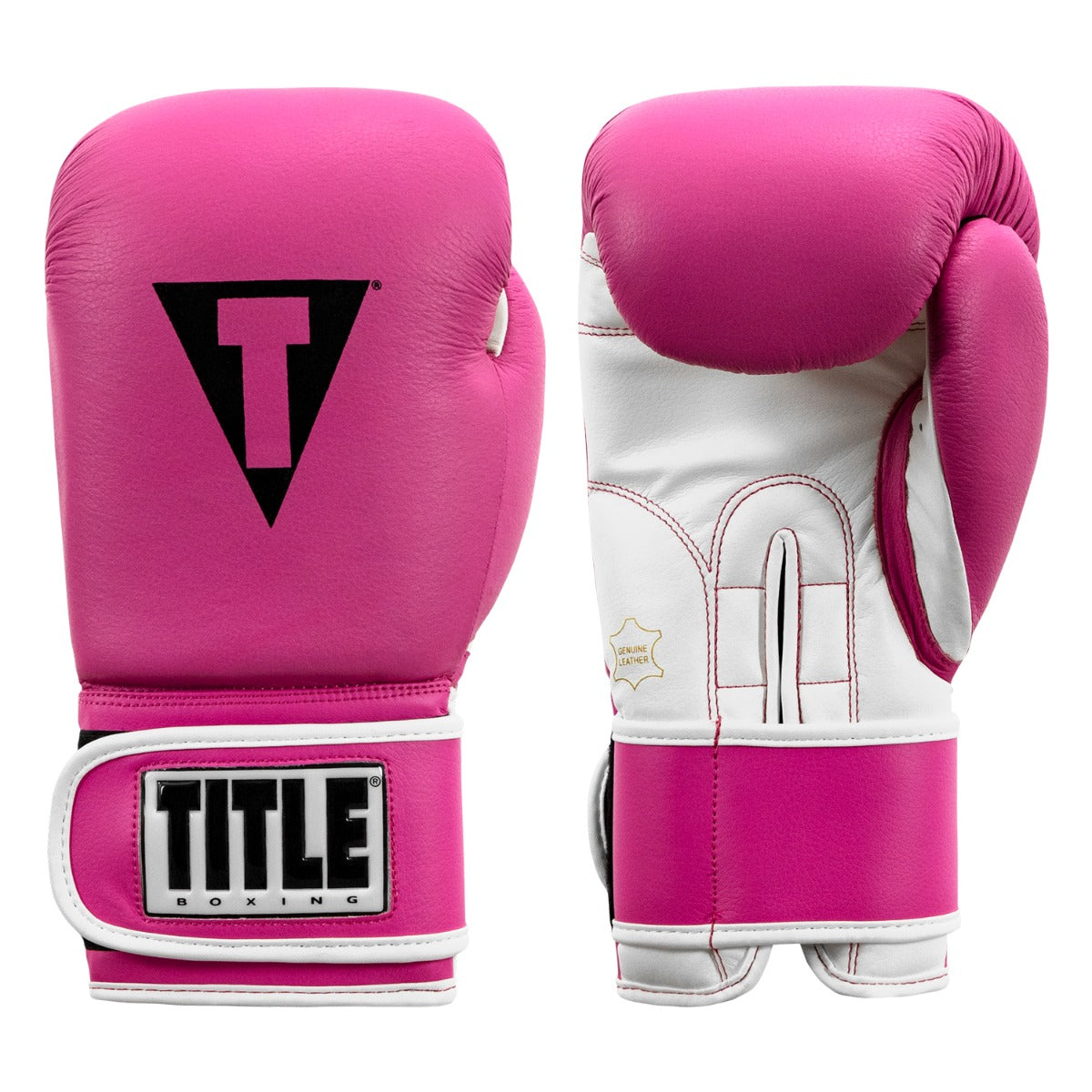 TITLE Boxing Pro Style Leather Training Boxing Gloves 3.0 - Premium Leather Punching Mitts for Boxing, MMA & Kickboxing - Ideal for Training, Sparring & Fitness Workouts