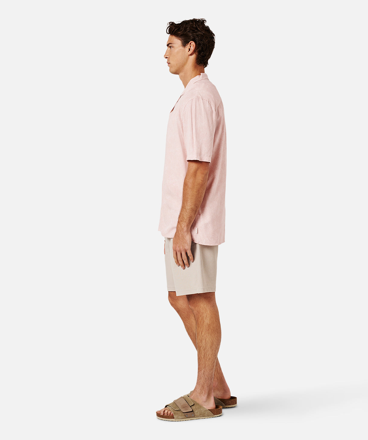 Castelo Short Sleeve Shirt for Men - Musk White | Casual Button Down Shirt | Perfect for Summer Outfits, Beach Vacations & Office Wear