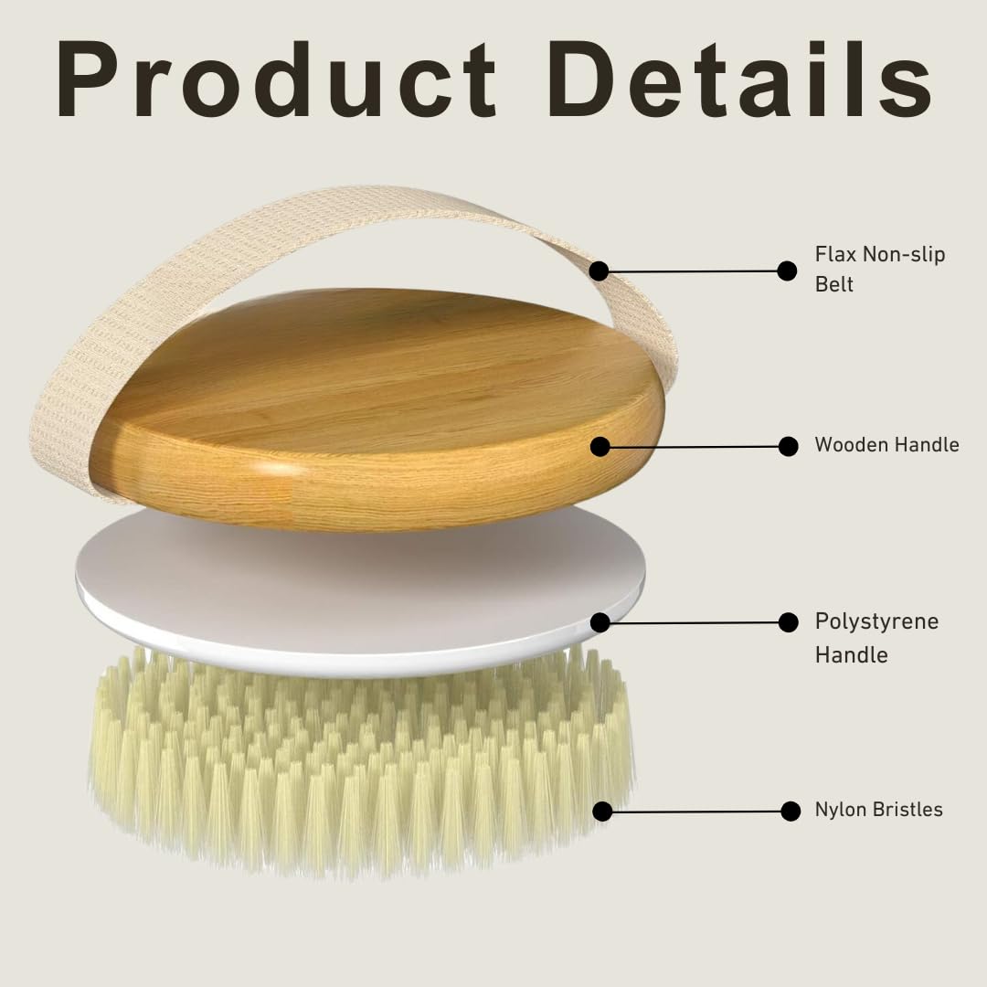 Mabua Exfoliating Brush for Ingrown Hair & Bikini Line - 2 Pack Set for Smooth Skin - Perfect for Shaving, Waxing & Post-Hair Removal Care