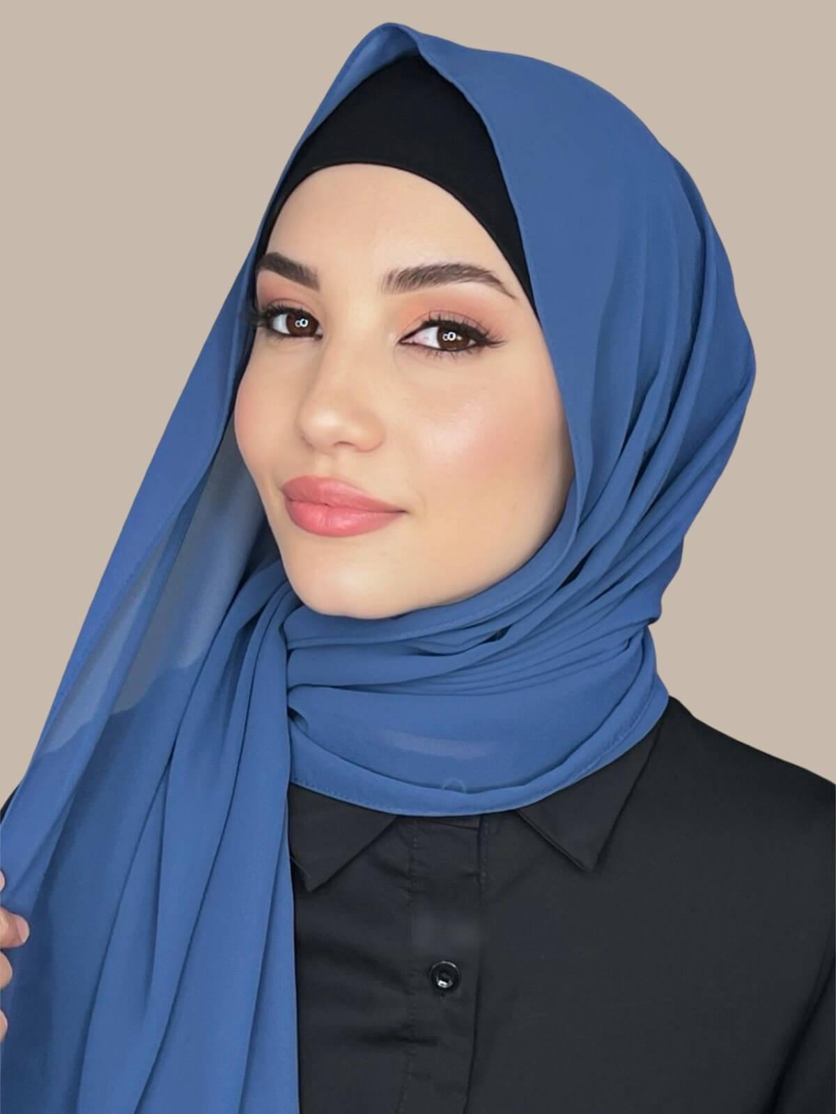 Luxury Chiffon Hijab Scarf - Soft Lightweight Muslim Headscarf for Women - Perfect for Prayer, Daily Wear & Special Occasions
