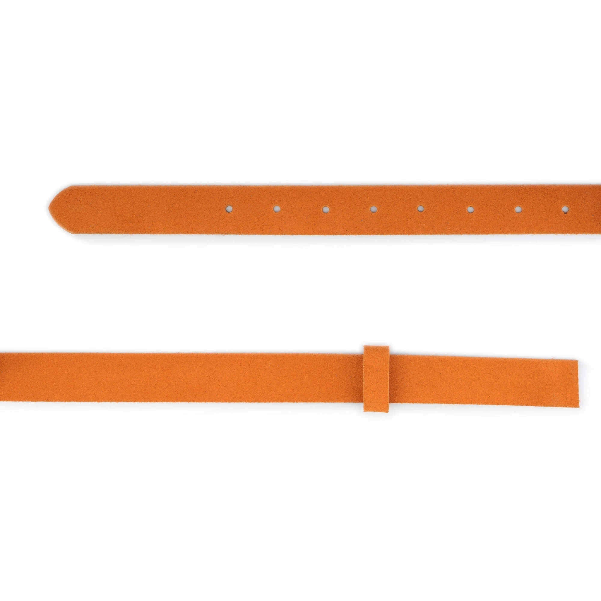 2.5 cm Orange Suede Leather Belt Strap Replacement for Versace Buckles - Women's Fashion Accessory for Jeans, Dresses & Casual Outfits