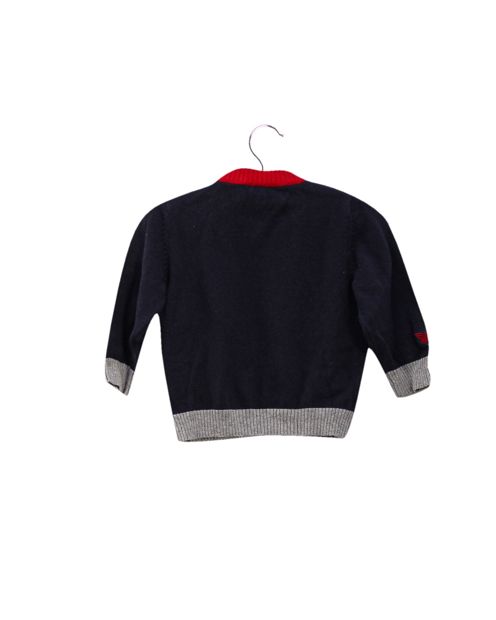 Armani Knit Sweater for Baby Boys & Girls 6 Months (62cm) - Soft Cotton Winter Pullover for Infants - Perfect for Family Outings & Holiday Photos
