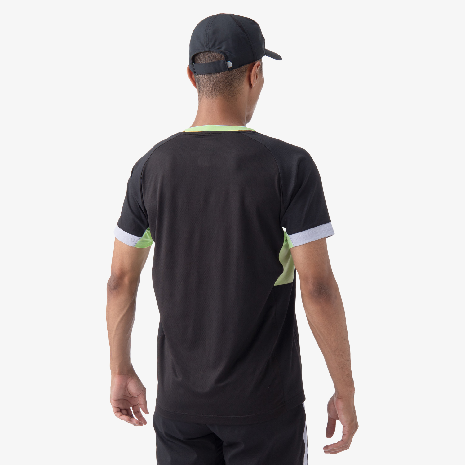 Yonex Men's Crew Neck Tennis Shirt 10563 - Black | Moisture-Wicking Performance Top for Tennis, Golf & Casual Wear