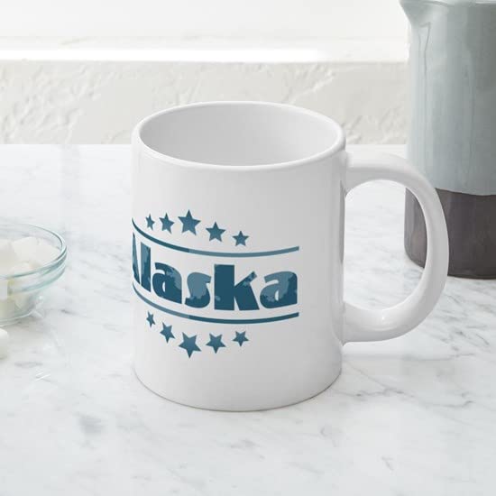 Alaska Themed 20 oz Ceramic Coffee Mug - Large Insulated Travel Mug for Hot & Cold Drinks - Perfect for Home, Office, Camping & Road Trips