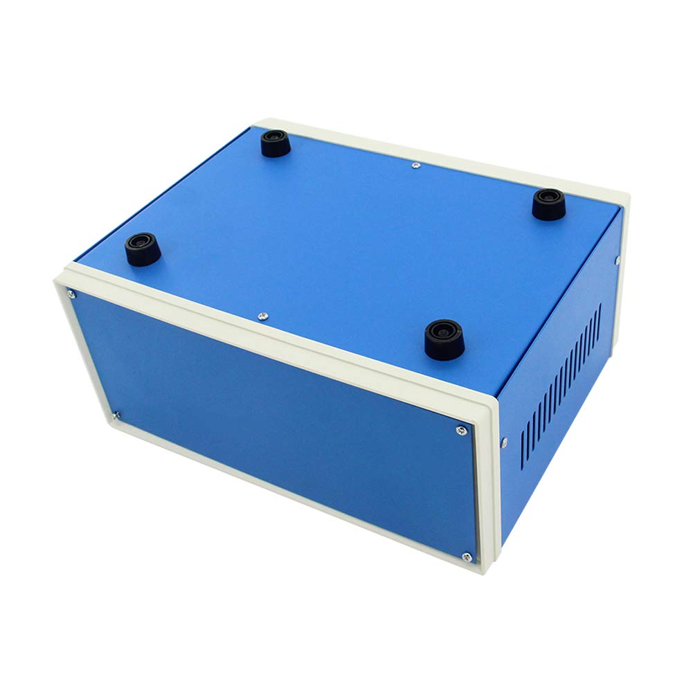 Bettomshin Waterproof Junction Box - Blue Metal Electrical Enclosure, Dustproof Universal Project Box for Electronics (9.84