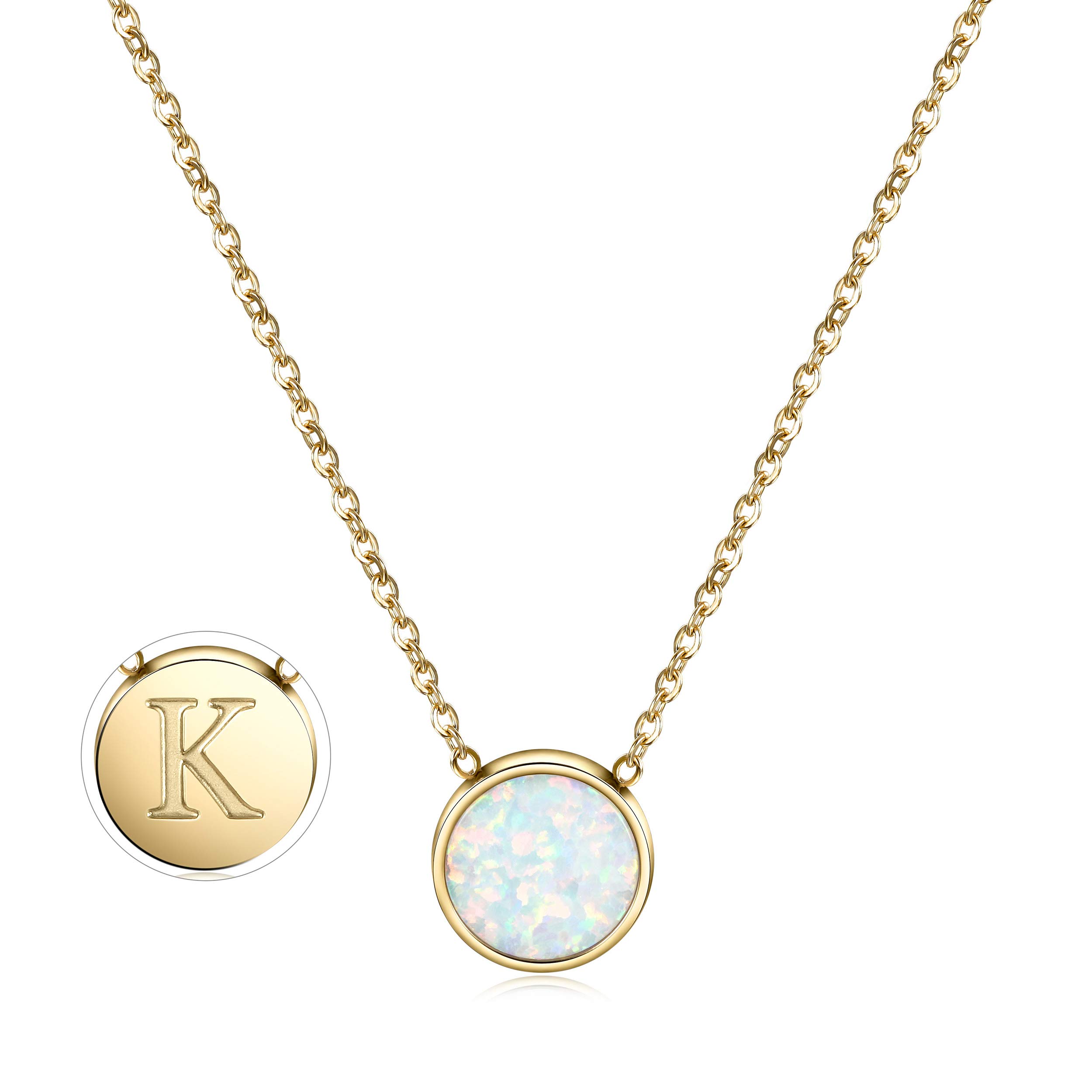 14K Gold Filled Initial Necklace - Adjustable Dainty Personalized Alphabet Letter Pendant - Handmade Tiny Jewelry Gift for Women - Perfect for Birthdays, Anniversaries & Everyday Elegance