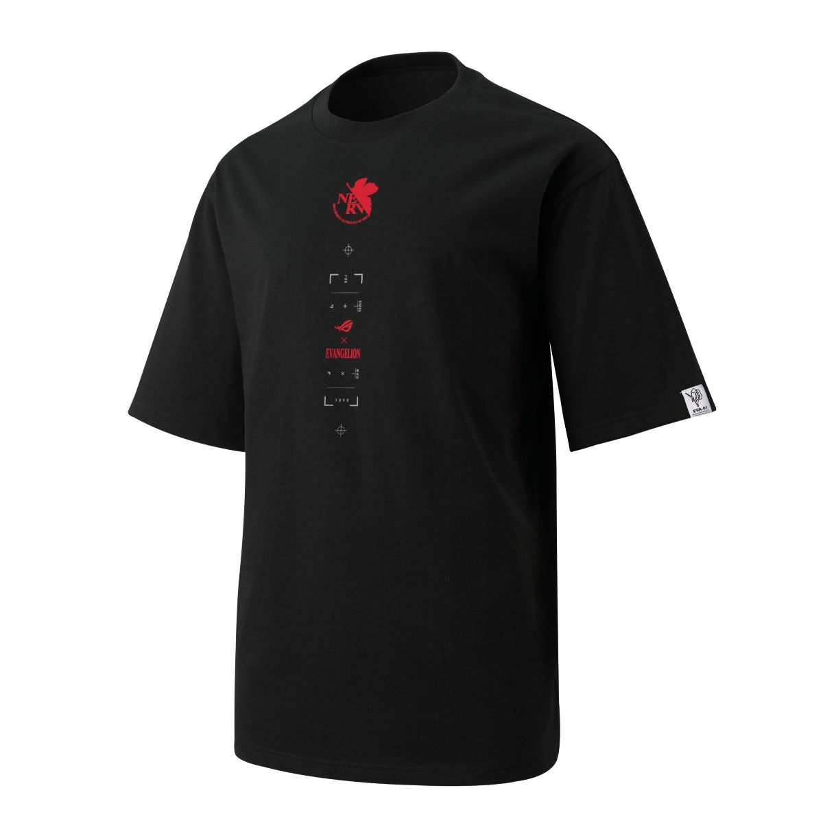 ASUS ROG X Evangelion Limited Edition T-Shirt - NERV Black, Medium Size | Anime Gaming Merchandise for Fans & Collectors | Perfect for Cosplay, Conventions & Casual Wear