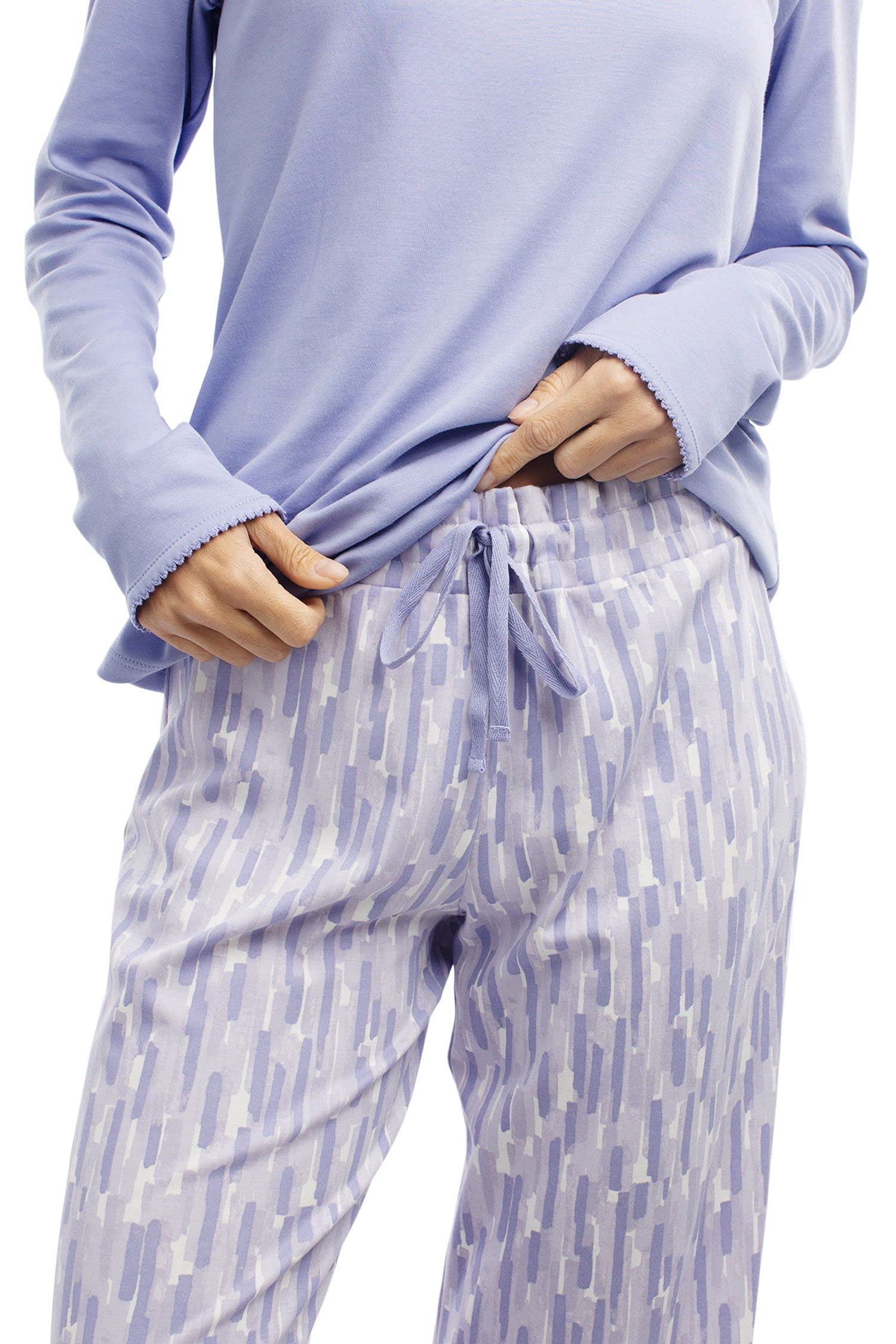 Premium Pima Cotton Women's Pajama Set - Ultra Soft Sleepwear for Women - Comfortable Lounge Pajamas for Nightwear & Relaxation at Home