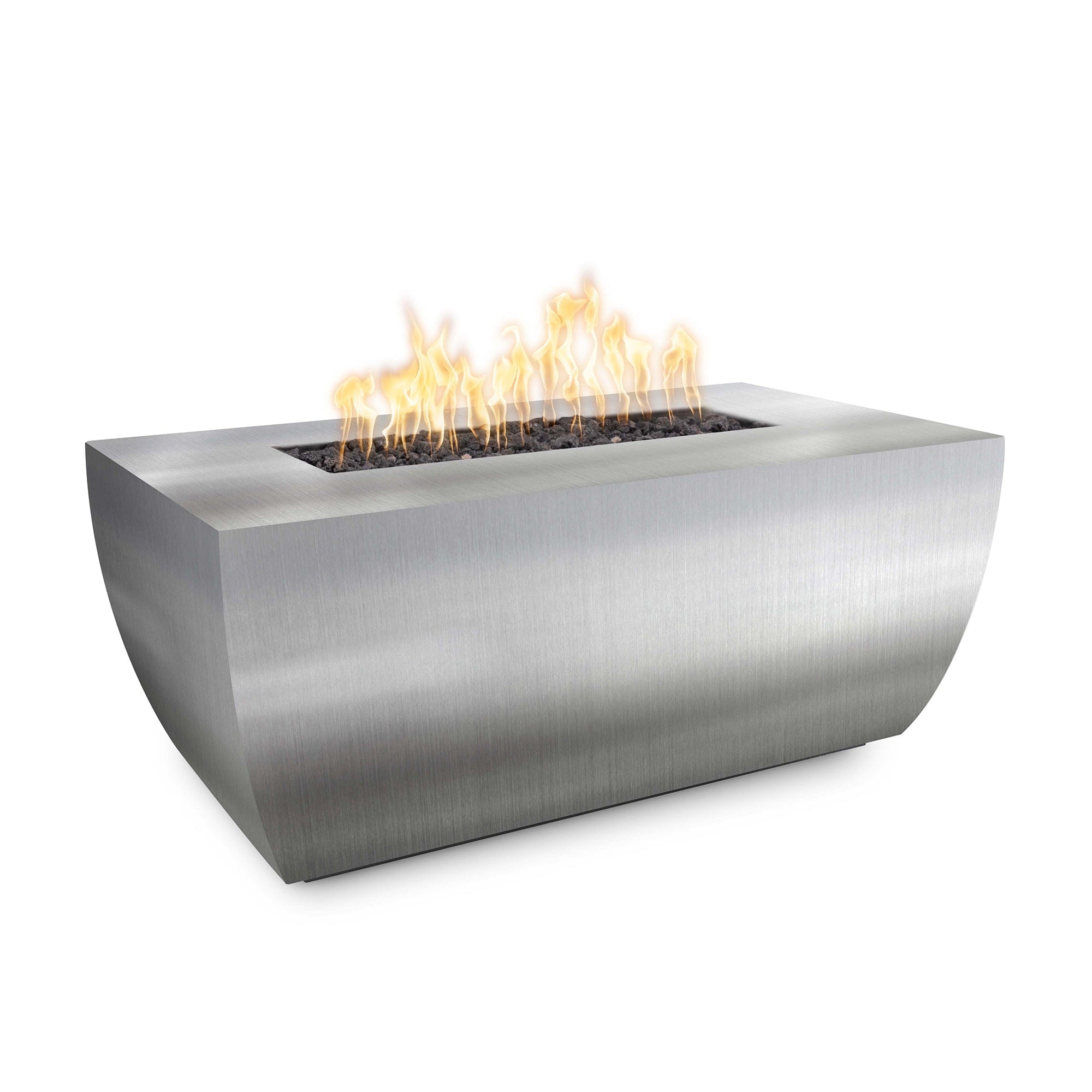 Avalon 24-Inch Tall Linear Metal Outdoor Fire Pit for Backyard, Patio, and Garden - Modern Fire Pit for Camping and Outdoor Gatherings
