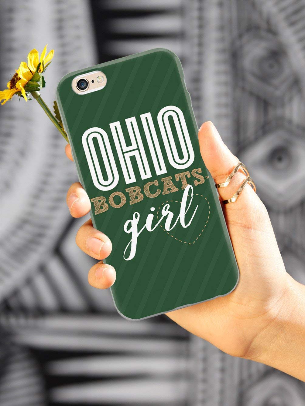Ohio Bobcats Inspired 3D Textured Protective Case for iPhone XR - Durable Shockproof Cover with Grip - Perfect for School, Game Day & Everyday Use