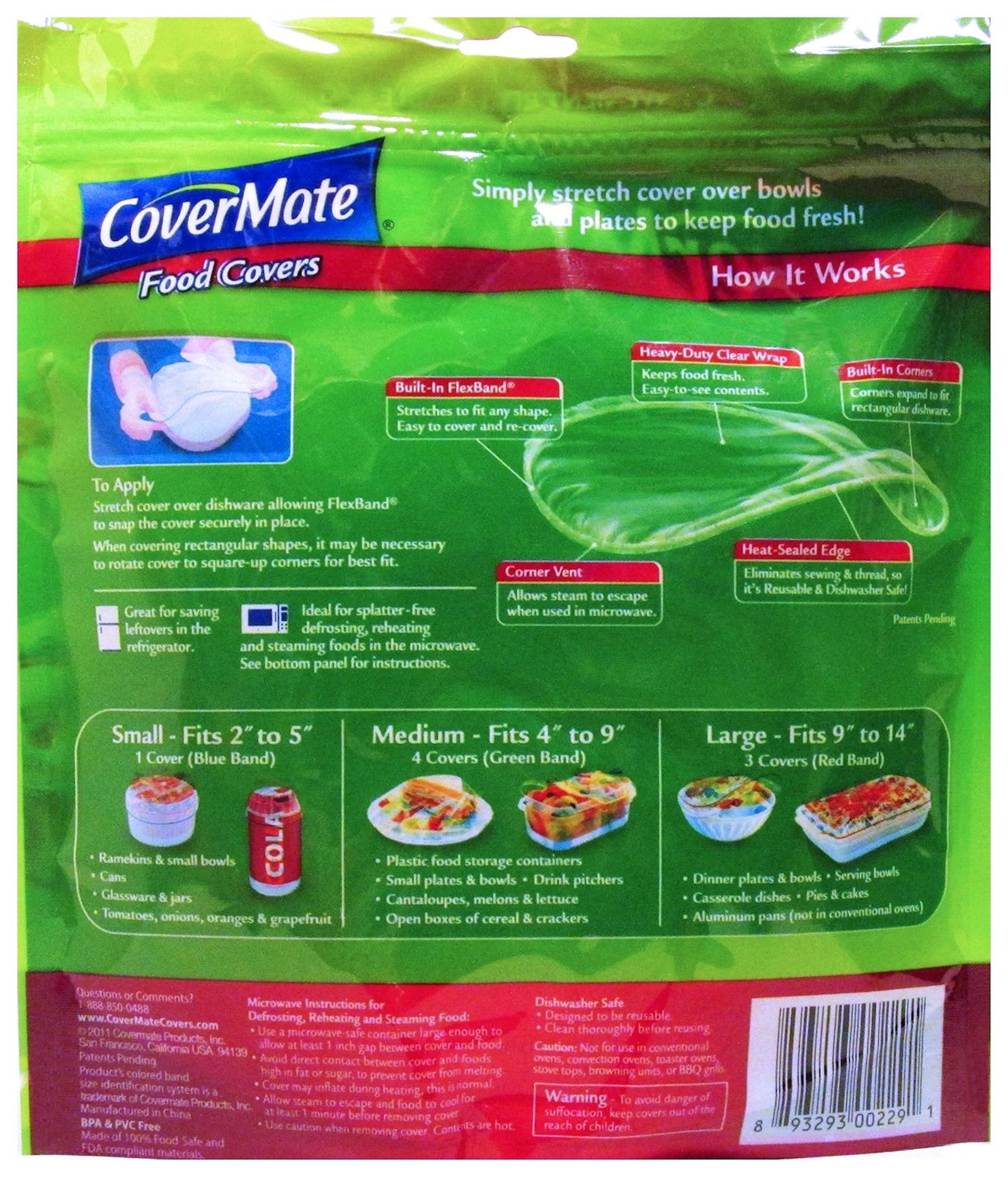 Stretch-to-Fit Food Covers & Reusable Reclosable Storage Bags - Microwave & Freezer Safe for Meal Prep, Leftovers & Snacks
