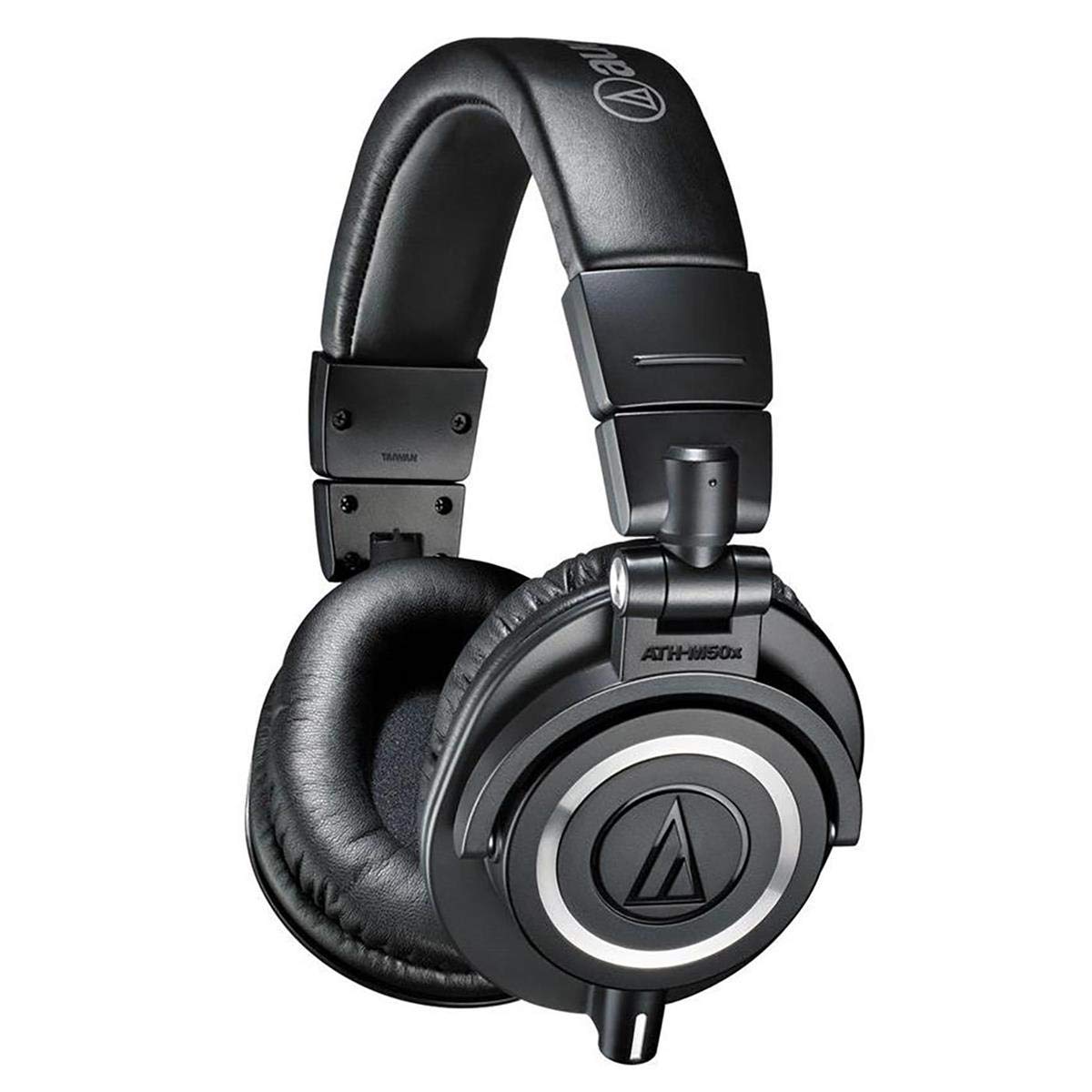 Audio-Technica ATH-M50X Professional Studio Monitor Headphones - Black, Detachable Cable, High-Frequency Leather Earpads | Perfect for Music Production, DJing, Podcasting & Home Recording Studios