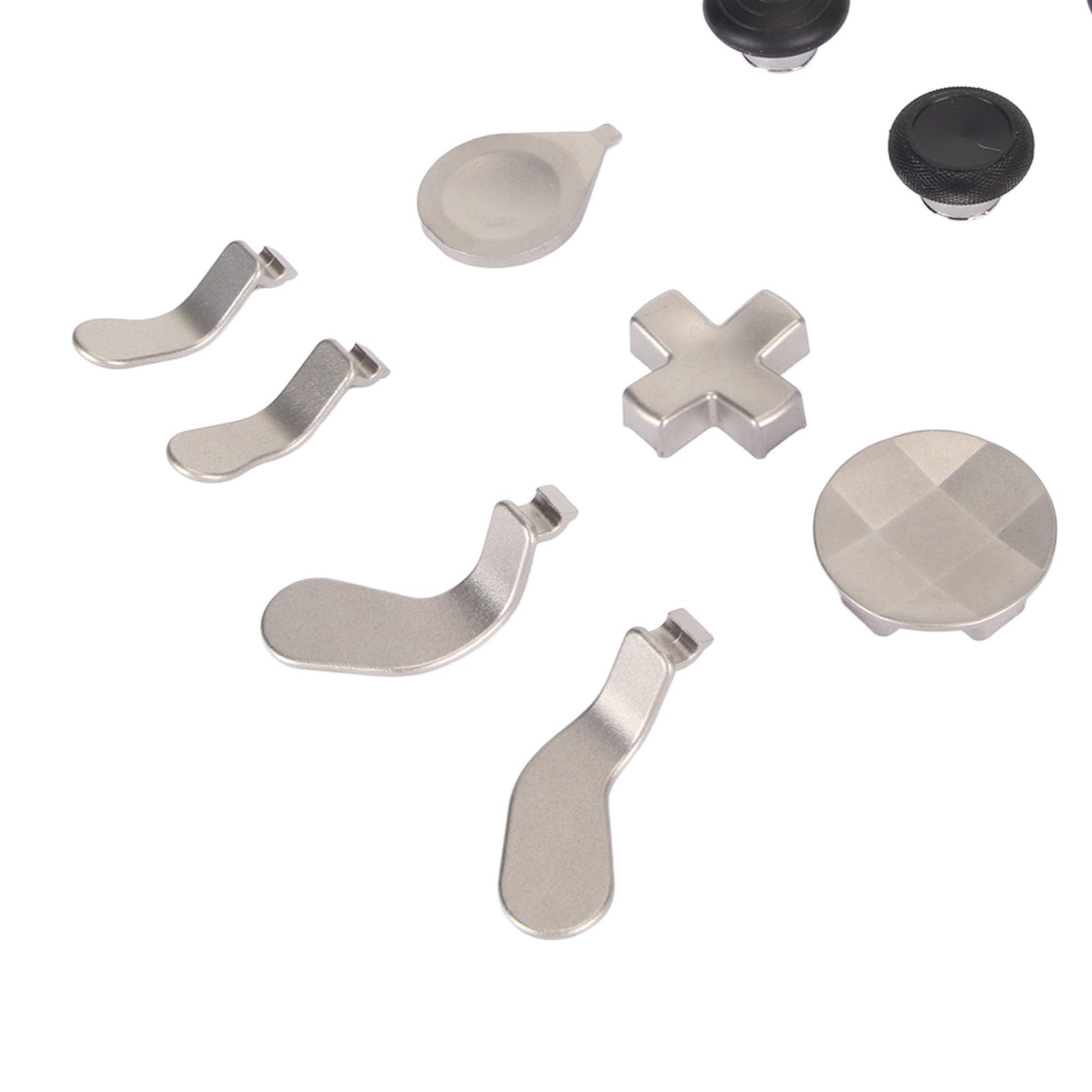 Xbox One Elite Series 2 Controller Replacement Thumbsticks & Paddle Kit - 12-in-1 Accessories Set (Silver) | Compatible with Xbox Elite 2 Controller for Gaming, Streaming & Esports