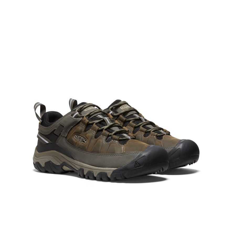 Men's KEEN Targhee III Waterproof Hiking Boots - Bungee Cord/Black - Perfect for Outdoor Adventures & Trail Hiking