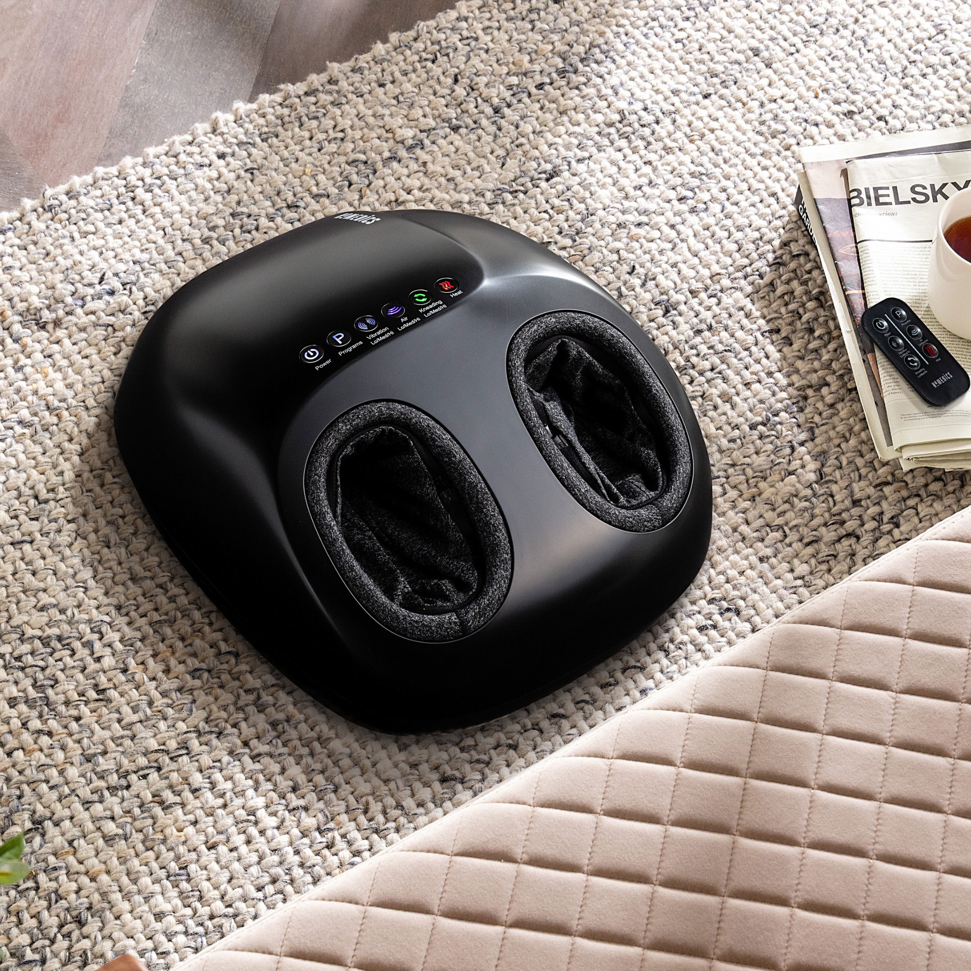 3 in 1 Professional Foot Massager with Heat - Shiatsu, Kneading & Vibration Therapy for Pain Relief & Relaxation - Perfect for Home, Office & Post-Workout Recovery