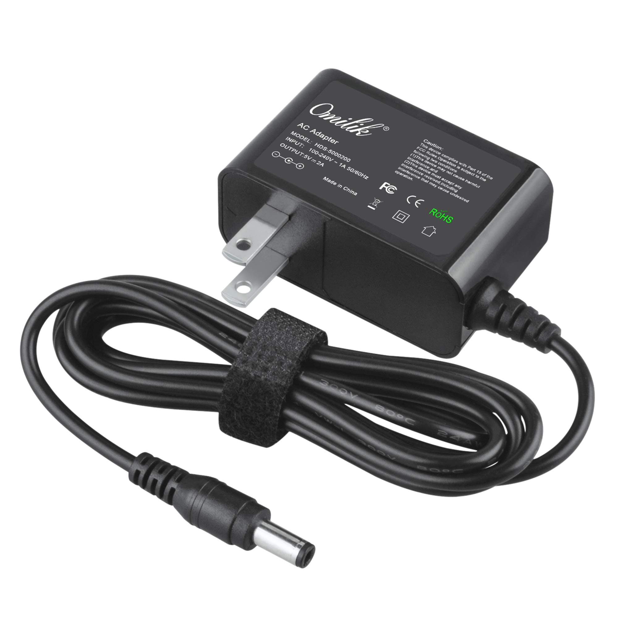 5V 2A Power Adapter - AC to DC 5V 2000mA Charger for LED Strip Lights, Wireless Router, CCTV Camera, Smart TV Box | Universal Power Supply for Home & Office Electronics