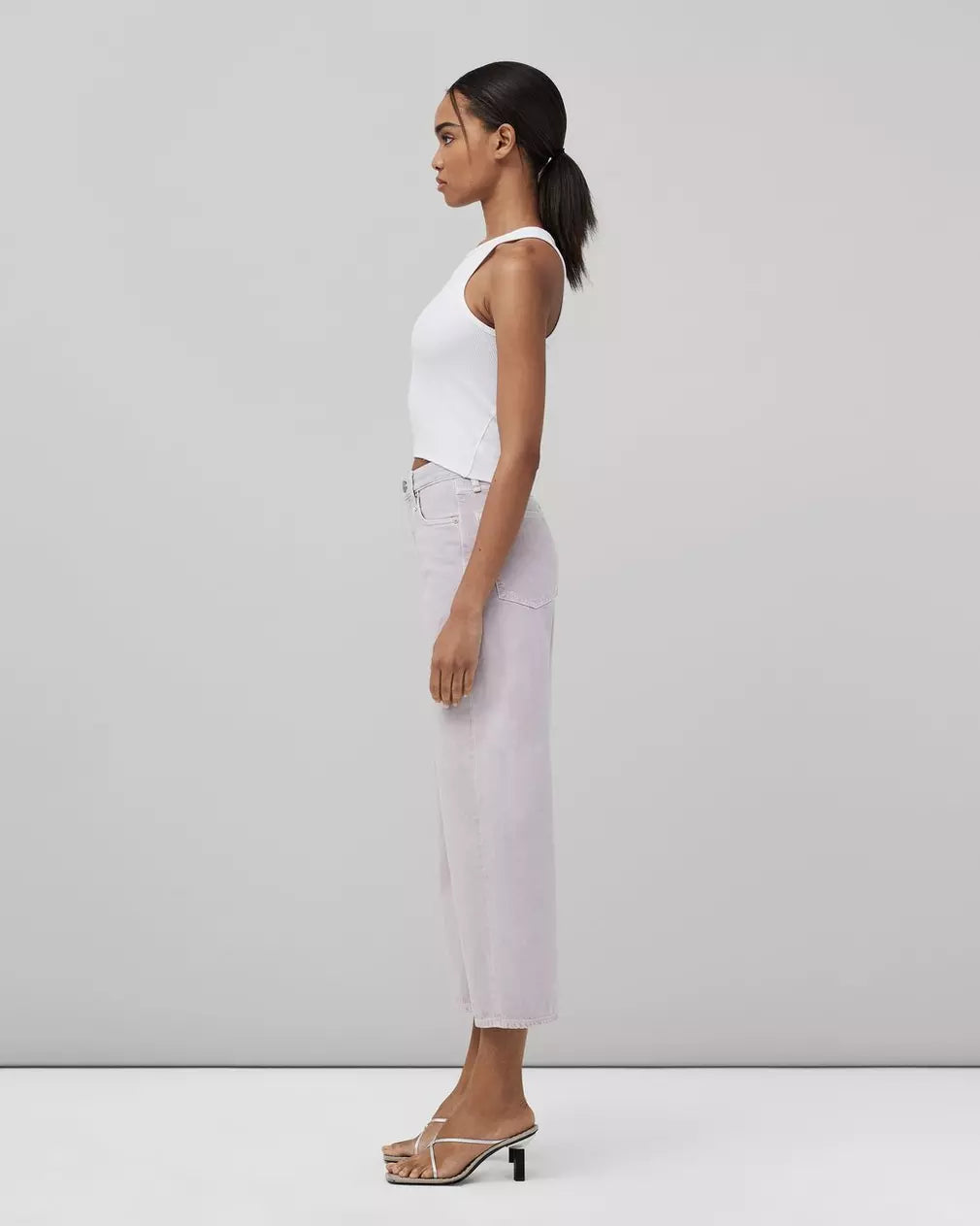Andi High Rise Wide Leg Pants - Lavender Color for Women | Comfortable & Stylish Casual Wear for Office, Travel & Everyday Outfits