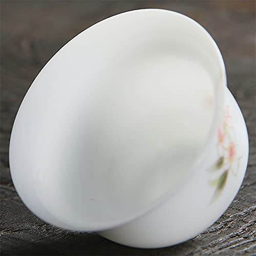 Hand-Painted Jingdezhen White Porcelain Jade Tea Cup - Ceramic Coffee Mug, Gongfu Tea Bowl for Home & Office Use - Perfect for Chinese Tea Ceremony, Daily Drinking, and Gift Giving (Color: Green)