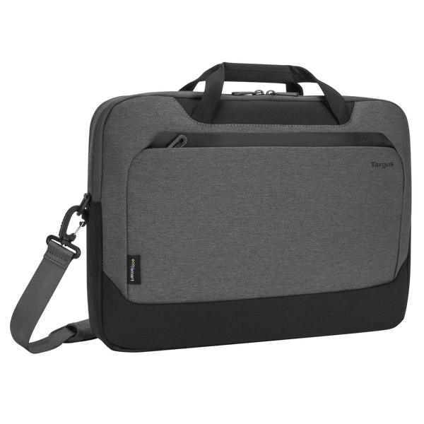 15.6 Inch EcoSmart® Cypress Laptop Briefcase - Light Gray Business Bag for Work, Travel & Commuting | Durable & Stylish Office Accessory