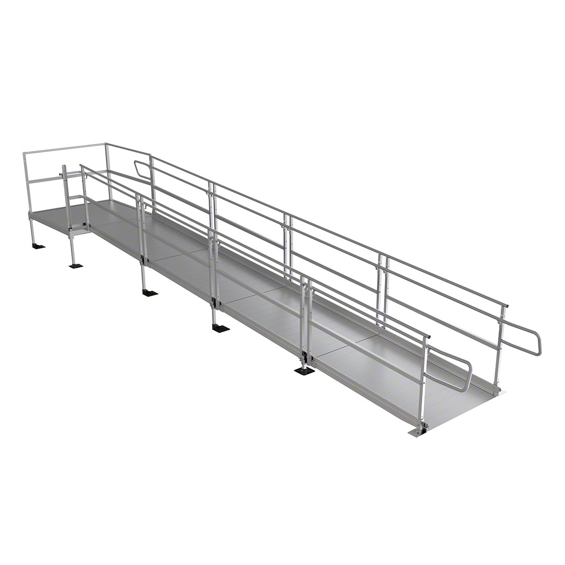 Pathway 3G Modular Ramp System - Heavy Duty Aluminum Wheelchair Ramp for Home & Business Access - Perfect for Steps, Doorways & Vehicles