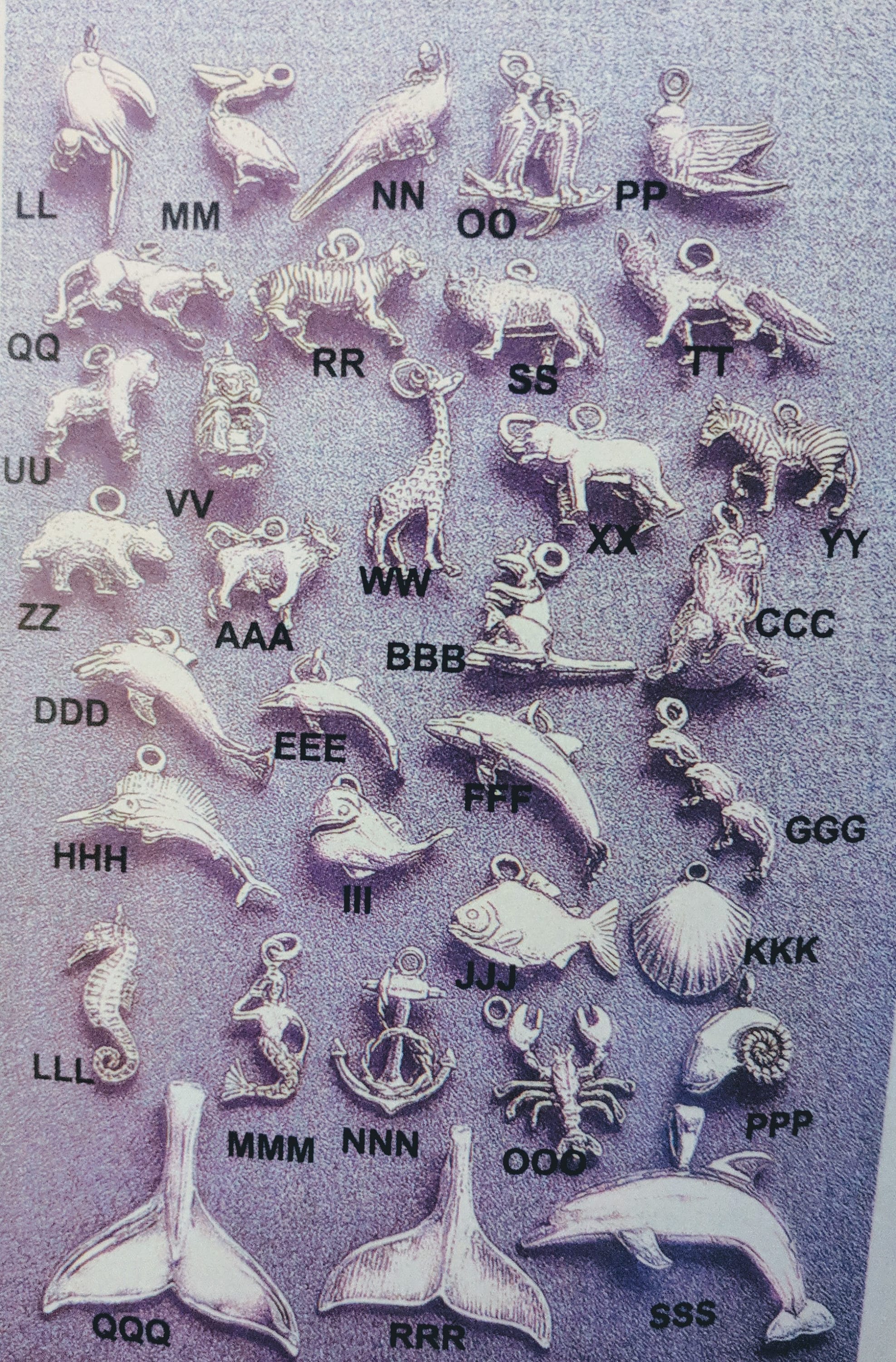 925 Solid Sterling Silver 3D Dangle Charms - Dolphins, Mermaid, Love Birds, Elephant & More Animal Pendants | Perfect for Necklaces, Bracelets & Jewelry Making