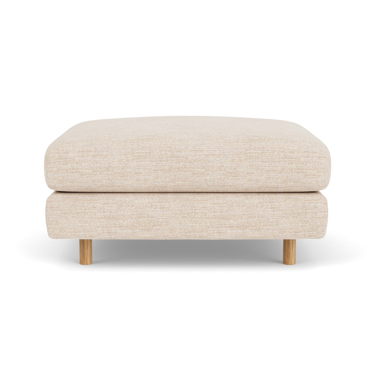 Dylan Fabric Ottoman - Soft and Stylish Footrest, Storage Bench, Living Room Accent Piece - Perfect for Small Spaces, Bedroom, or Lounge Area