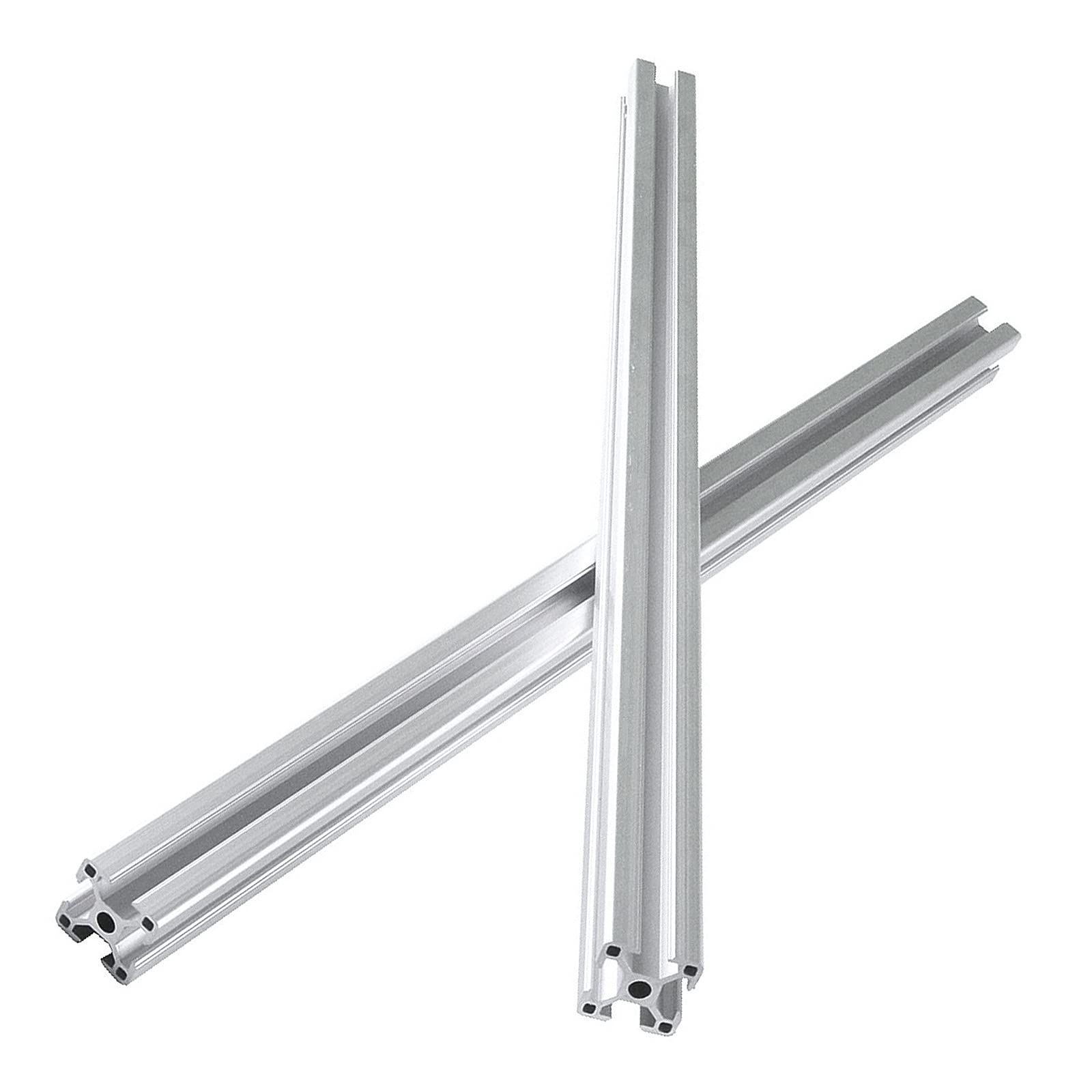 2Pcs 3030 Aluminum Extrusion Profile 600mm (23.62 Inch) - European Standard Anodized Linear Rail for CNC, 3D Printer & DIY Projects - Perfect for Machine Framing, Robotics, and Workshop Builds