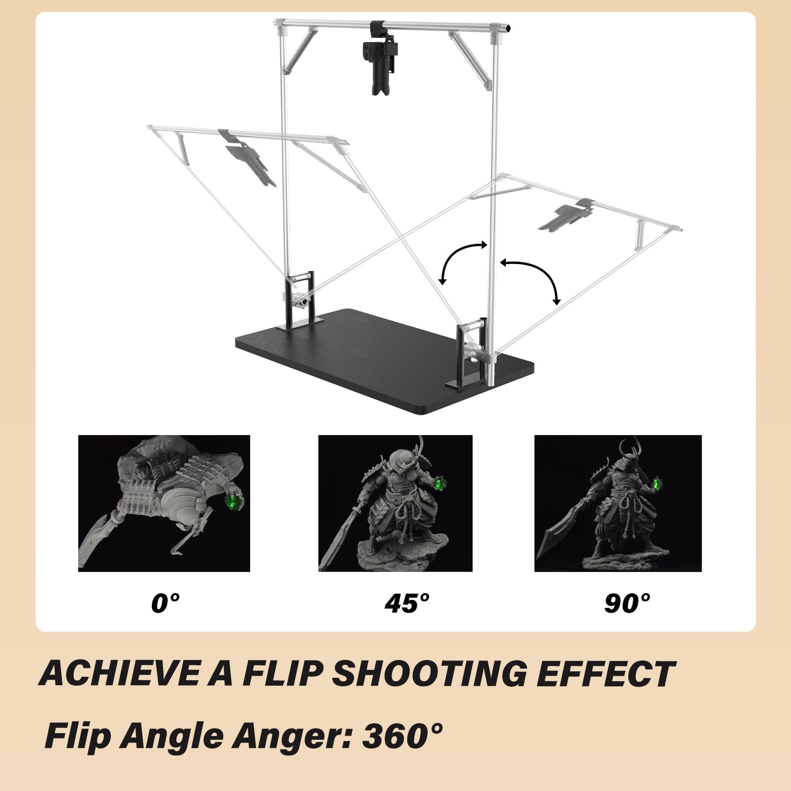 360° Rotating Camera Slider - Professional DSLR Turntable for Panoramic Photography | 360 Degree Rotating Platform with Extension Kit | Perfect for Product Photography, Video Shooting & Social Media Content Creation