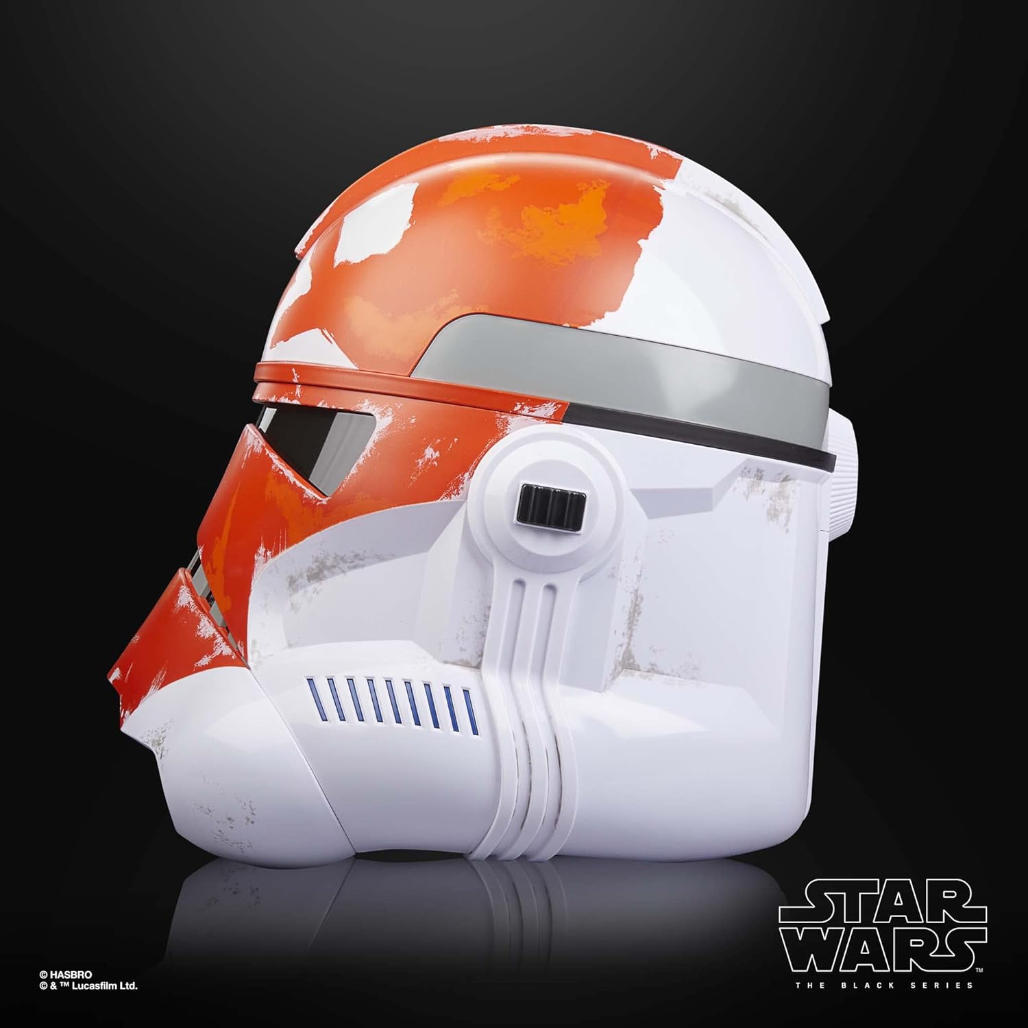 Star Wars The Black Series 332nd Ahsoka Clone Trooper Premium Electronic Helmet - Cosplay, Collectible & Display for Fans