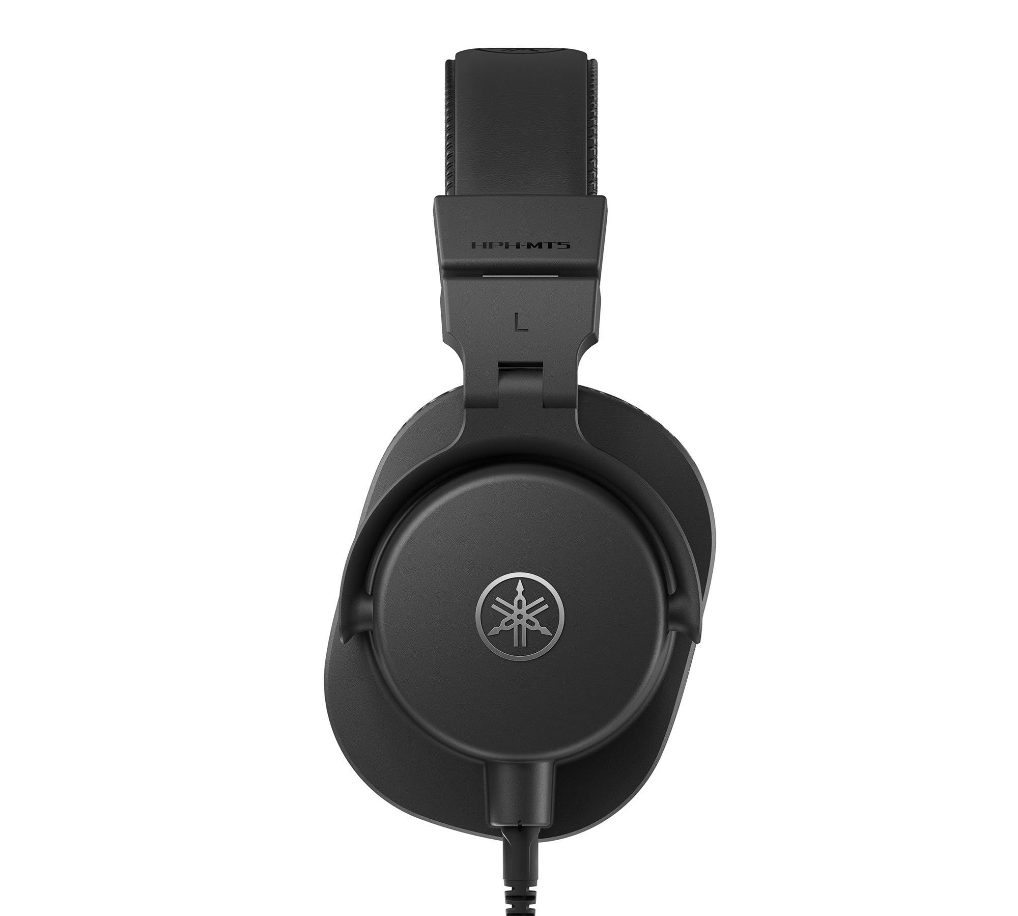YAMAHA HPH-MT5 Professional Studio Monitor Headphones - Foldable Over-Ear Headphones with 3m Detachable Cable & 6.3mm Adapter - High-Fidelity Sound for Music Production, DJing, and Home Recording (Black)