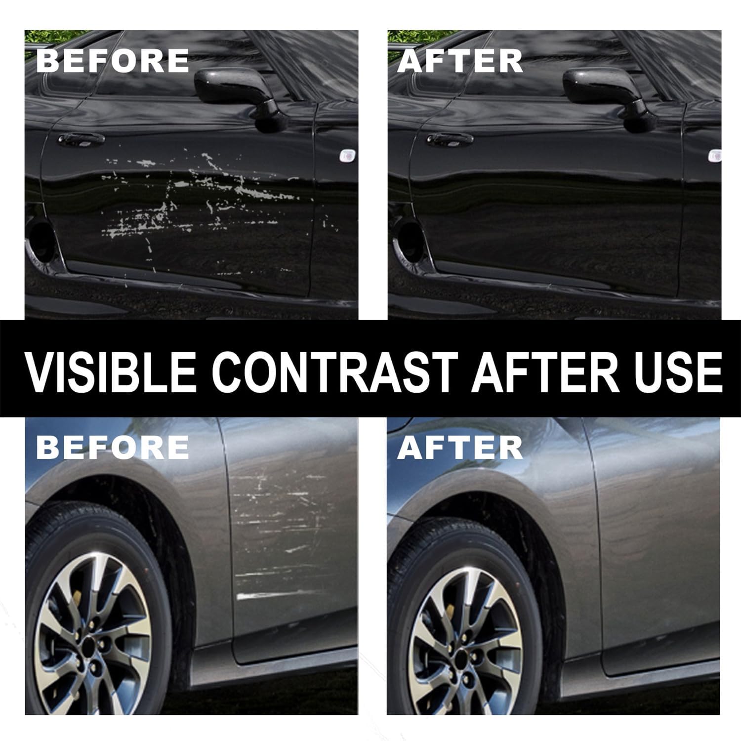 Breath Green Nano Sparkle Cloth Car Scratch Remover - 6pcs for Deep Scratches Repair, Vehicle Paint Restoration, and Car Detailing at Home or On-the-Go