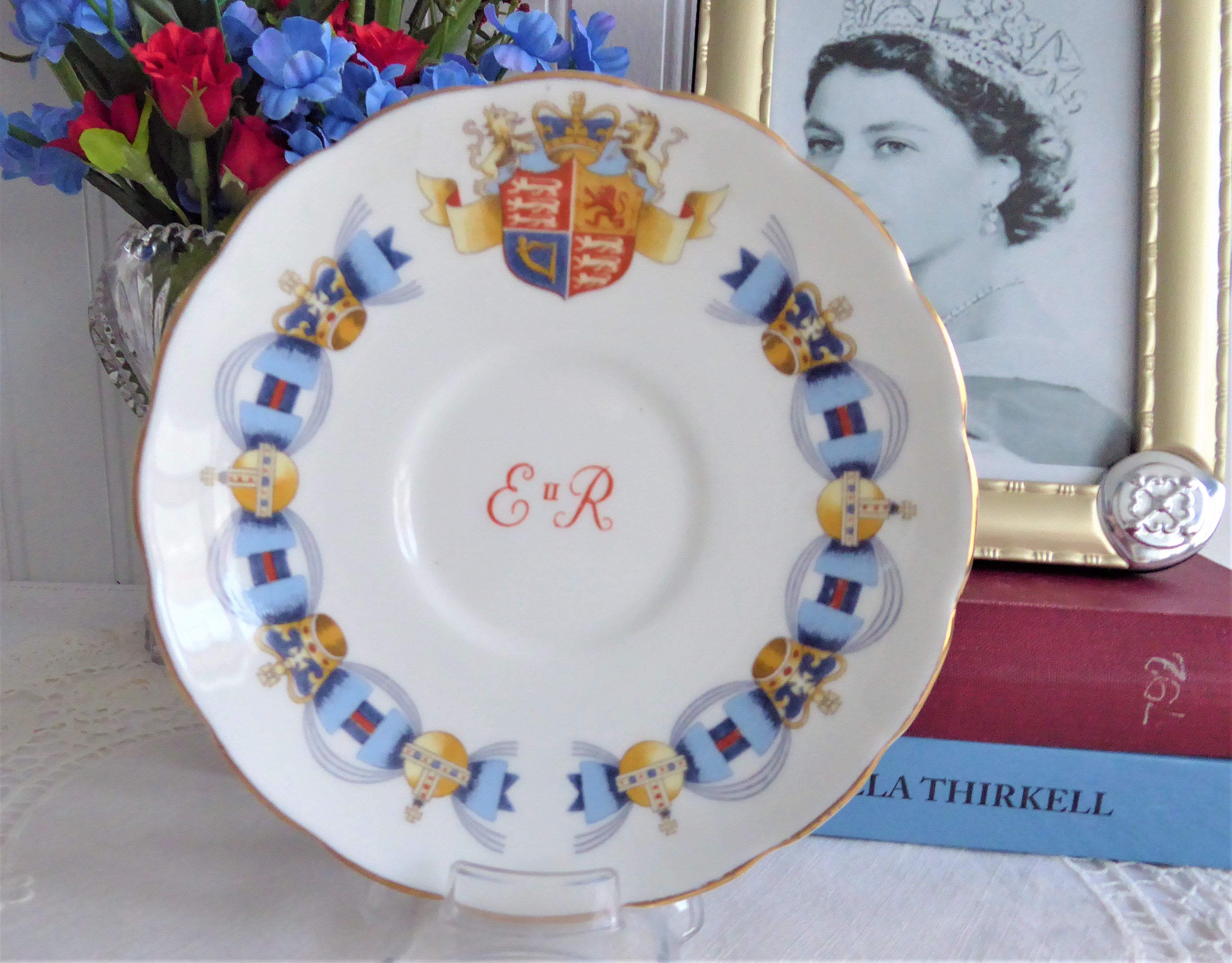 Queen Elizabeth II Coronation Cup and Saucer Set 1953 - English Bone China Tea Set - Perfect for Royal Tea Parties, Collectibles & British History Enthusiasts