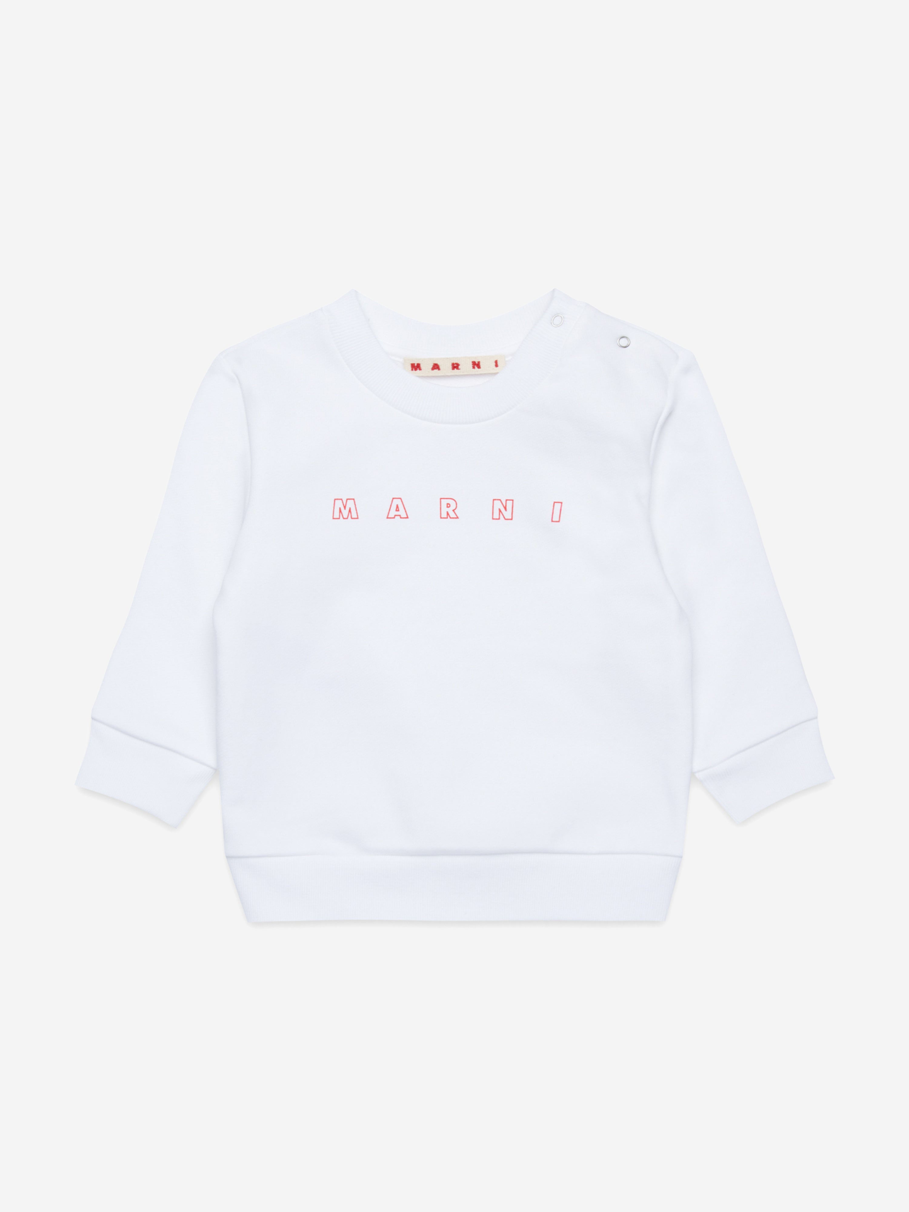 Baby Girls Logo Sweatshirt - Cute White Pullover Hoodie for Toddlers | Playdates, Preschool & Family Outings