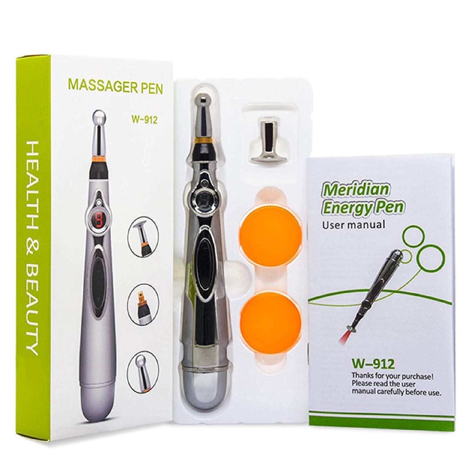 Electric Acupuncture Pen - Pain Relief Massager with Laser & Magnet Therapy for Meridian Stimulation | Portable Device for Muscle Relaxation, Stress Relief & Wellness at Home or Travel