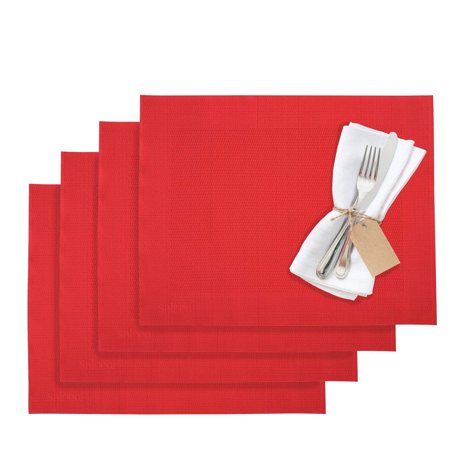 Westmark Home Place Mats - Waterproof Vinyl Polyester Table Mats for Dining Room, Kitchen & Outdoor Use | Non-Slip & Easy to Clean